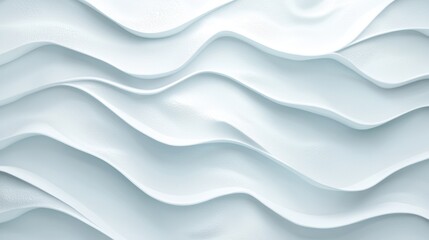 Wall Mural - Smooth abstract waves of light blue and white