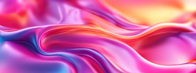 Poster - Colorful abstract background with 3D rendering illustration