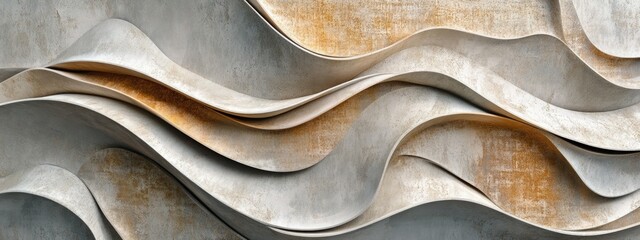 Poster - 3D rendering of a unique decorative wall panel for interior design