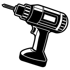 Electric Screwdriver Vector Art