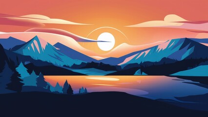 Poster -  Minimalist Abstract Background Design for HD Wallpaper