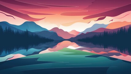 Poster - Minimalist Abstract HD Wallpaper Background for Business Presentations, Flyers, and Covers - Simple Design Concept.