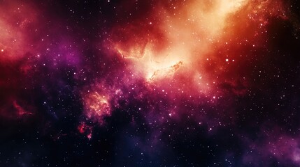 Poster - abstract background featuring a galaxy and cosmic elements