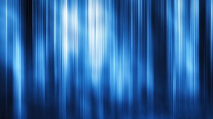 Poster - Abstract blue background featuring vertical gradient lines with a motion blur effect