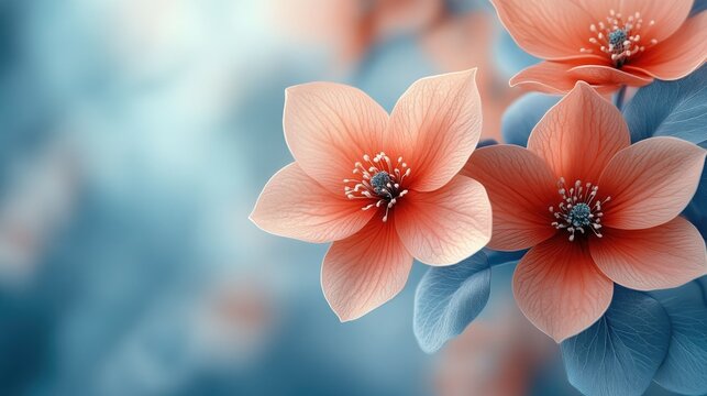 Elegant floral theme for corporate presentations
