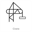 © popcornarts - Crane and construction icon concept