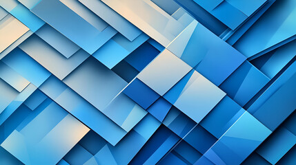 Wall Mural - Abstract Blue Geometric Background for Modern Designs