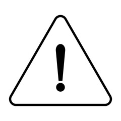 Danger warning outline icon