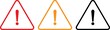 © Mariia - Set of warning triangle icons