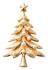 Sticker - PNG Brooch of christmas tree accessories chandelier accessory.