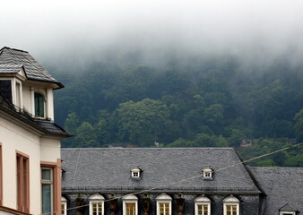 Misty Morning in the Old Town of Heidelberg, Baden - Württemberg