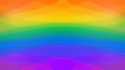Poster - Blurred and layered rainbow colored colorful background. Gay pride and LGBT movement flag concept. Abstract background in 4k resolution.