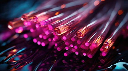 Poster - fiber optics background  