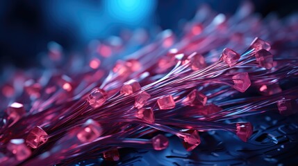 Poster - fiber optics background  