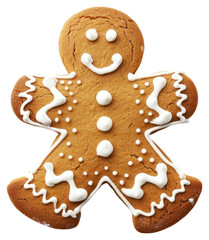 Poster - PNG Festive gingerbread man cookie