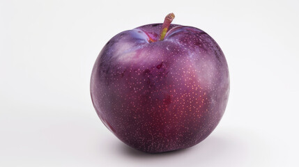 Poster - A whole plum isolated a white background