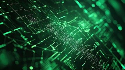 Poster - A digital interface showing a network map, symbolizing advanced communication systems.
