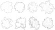 © GRASSS.H - Tree plan outline silhouettes - top view 7