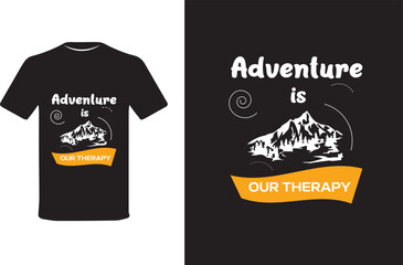 Wall Mural - Adventure is Our Therapy t-shirt design