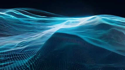 Poster - A mesmerizing dynamic wave animation showcasing fluid motion and vibrant colors