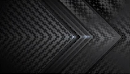 Poster - black arrow background vector presentation design template with copy space for text