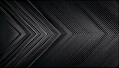 Poster - black arrow background vector presentation design template with copy space for text