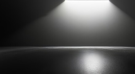 Poster - For displaying your products or artwork, use a gray gradient spotlight background for the perspective floor backdrop.
