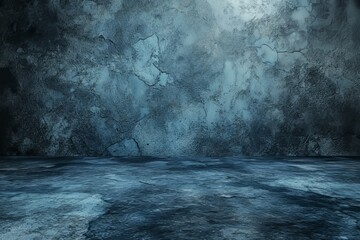 Poster - Background for montaging or displaying products in light black and blue