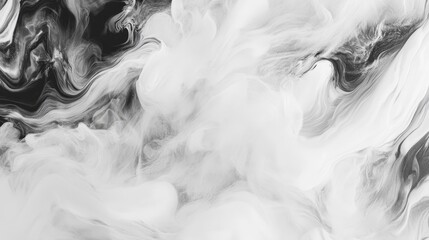 Poster - A dark studio background with abstract print. A 3D render of the scene is included.