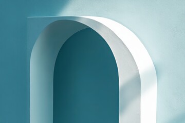 Poster - Presentation background with blue drop shadow and light.