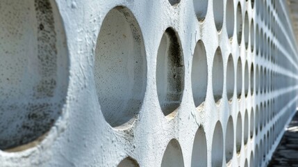 Sticker - Abstract Perforated Concrete Wall