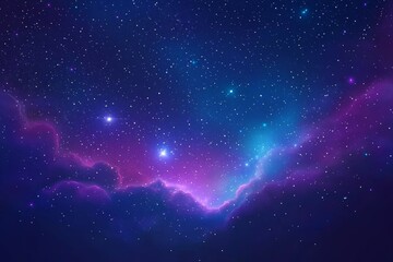 Wall Mural - during the night sky, you can see stars, nebulae, and galaxies