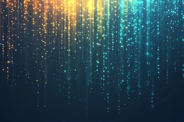 Poster - Blue abstract technology background with geometric shapes