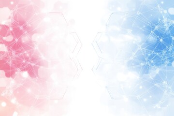 Hexagon background design. Geometric abstract background with molecules.