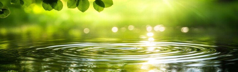 an image of water and plants with a blurred background