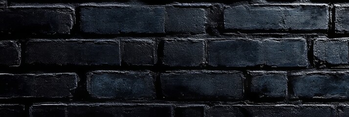 Wall Mural - Brick walls that are not plastered with a black texture on the background. Background of empty brick basement walls.