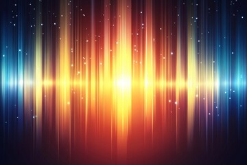 Poster - An abstract technology background with a blue geometric shape