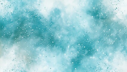 Wall Mural - painting illustration with blue watercolor background.