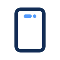 Poster - smartphone outline color icon