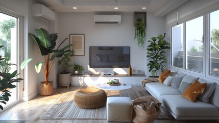 Sticker - Modern Living Room Interior