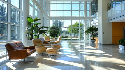 Canvas Print - Modern Office Lobby