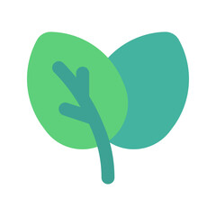 Sticker - leaf flat icon