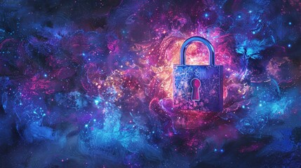 Sticker - cosmic security.