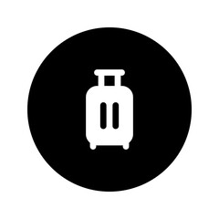 Wall Mural - luggage glyph circular icon