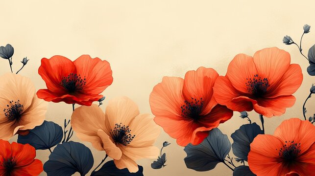 Subtle flower pattern for corporate branding