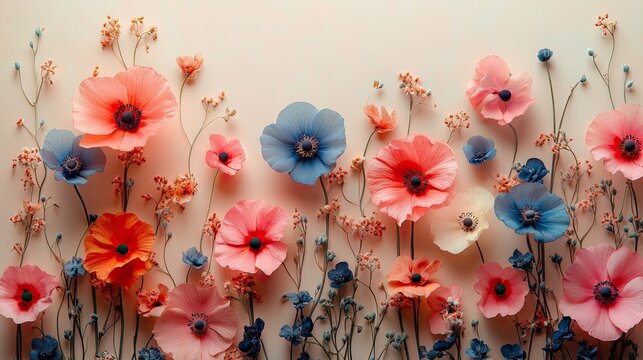 Subtle flower pattern for corporate branding
