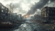 © Thanaseth - Ultrarealistic 4K image of a country in ruins after the war