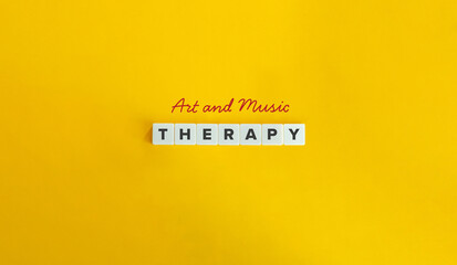 Wall Mural - Art and Music Therapy Banner.