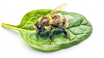 Canvas Print - bee on flower