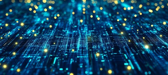 Poster - A digital universe with interconnected data streams and virtual environments